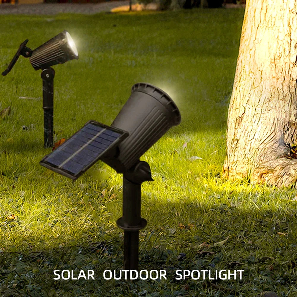 Solar Pathway Lights Outdoor Waterproof Bright Monocrystalline Silicon Garden Decora Light LED Landscape Lamp for Yard Fenced