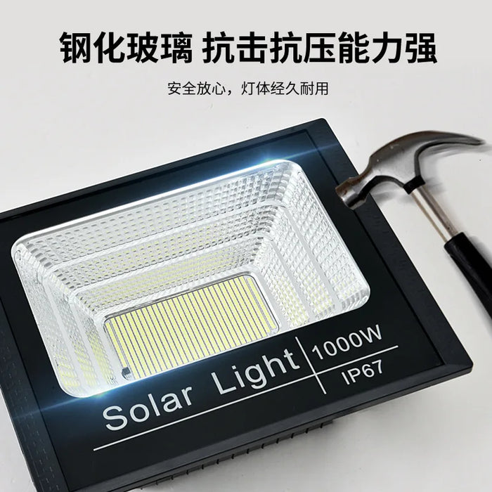 Outdoor LED Solar Flood Light 30W50W100W200W300W500W Outdoor Waterproof Spotlight Solar Remote Control Reflector LED Street Lamp