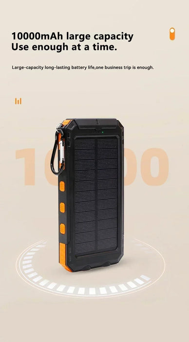 Hot Solar Power Bank 200000mAh Large Capacity Portable Charger External Battery for Samsun Xiaomi Huawei Powerbank W/ Compass