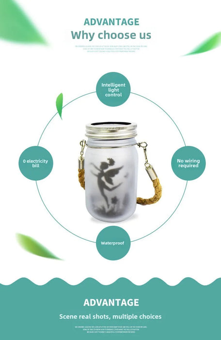 Solar Mason Jar Light Solar Lantern Fairy Lights Waterproof IP65 Hanging Standing Solar Lamp Garden Ornament for Patio Lawn