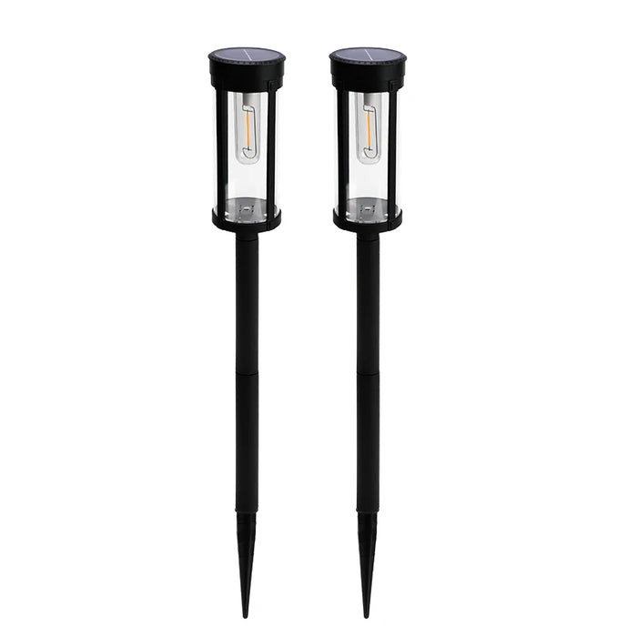 Retro Solar Pathway Warm Lights Outdoor Waterproof Solar Powered Garden for Walkway Yard Backyard Landscape Lighting Decorative