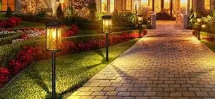Outdoor Solar Lights Solar Garden Lawn Lights Bigger Lily Flowers landscape lighting for Outdoor Patio Yard Garden Decoration