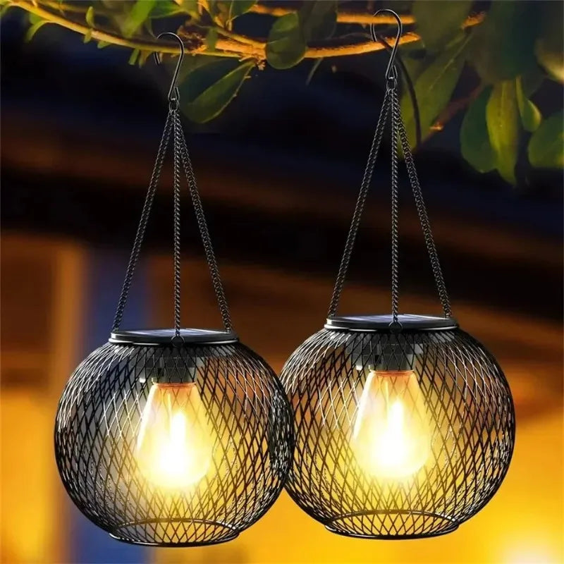 Hallowmas Solar Lantern Outdoor Solar Lights For Outside Decorative Outdoor Hanging Lights Waterproof Solar Lanterns Yard Garden