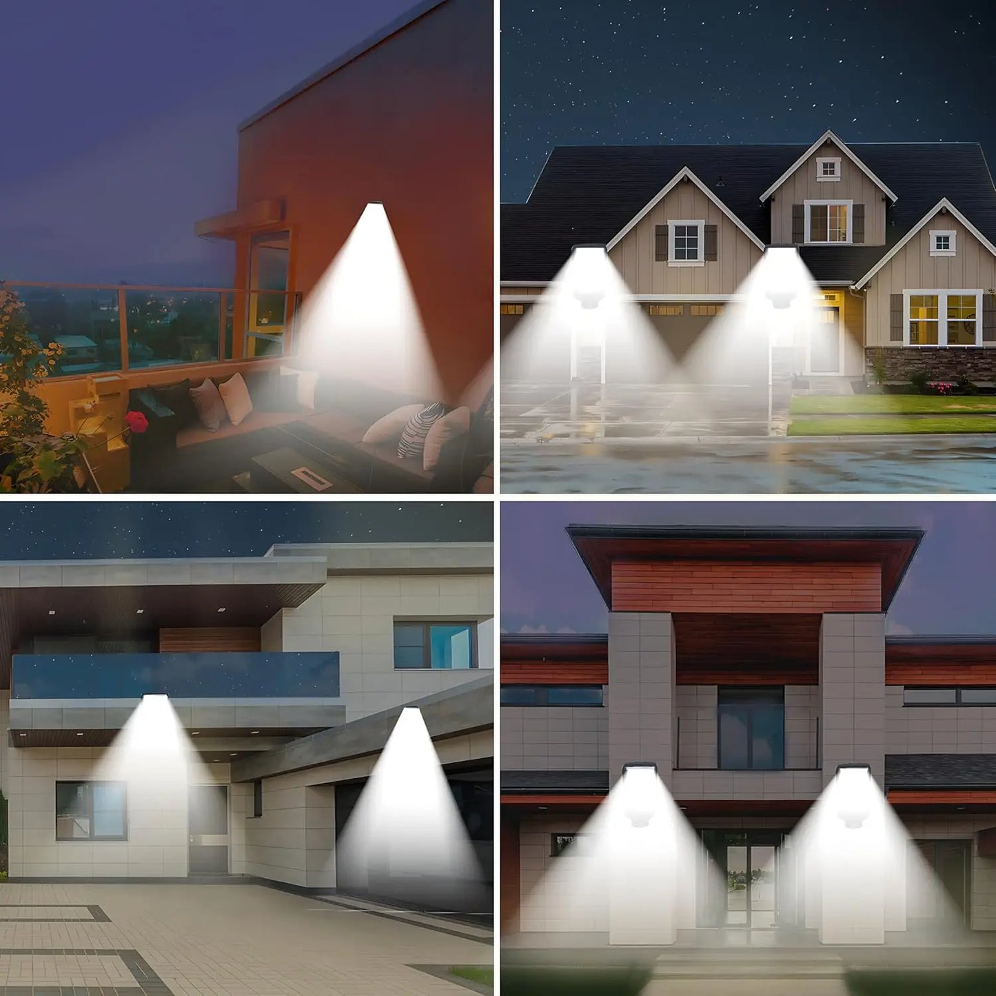 Outdoor Solar Street Lights,Dusk to Dawn Solar Security Flood Lights Motion Sensor with Remote Control for Courtyards, Garden