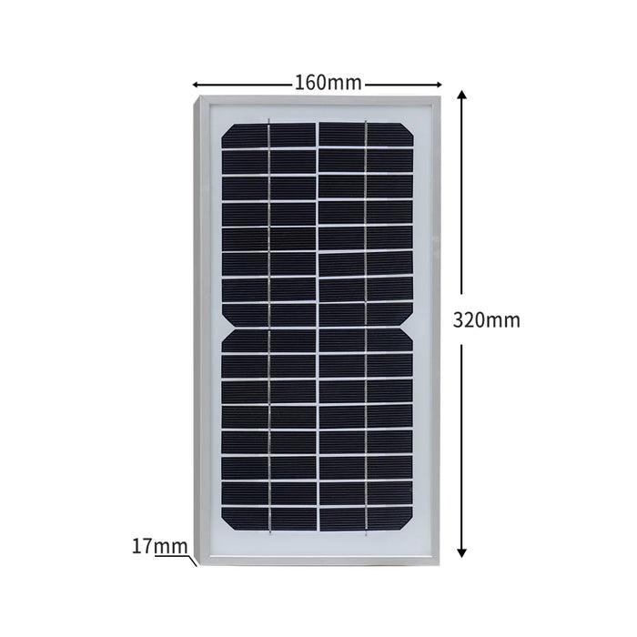 Portable Solar Panel Charger 16V 6W Solar Panels Rigid Monocrystalline Cell 12V Battery Charger With 10A Controller Power Bank
