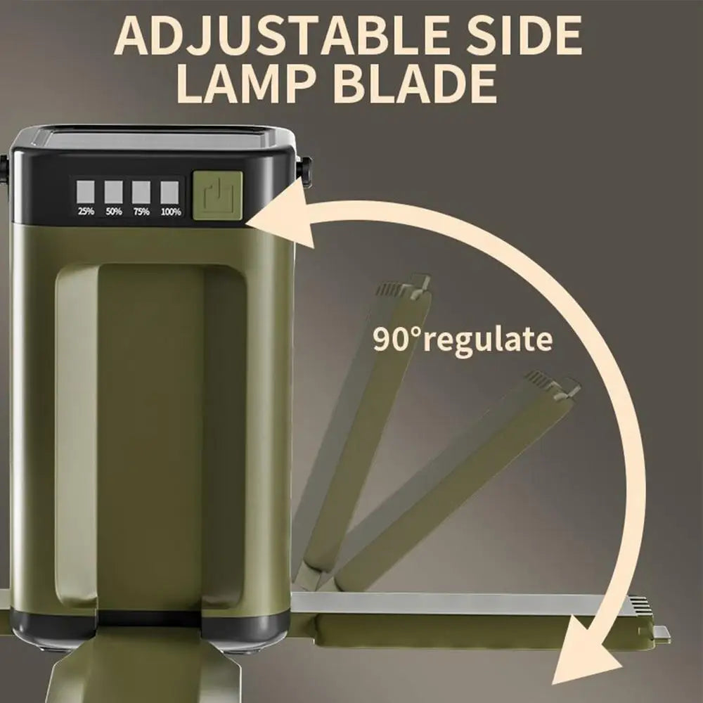 Camp Light Tent Lights For Camping Solar Portable 6 Modes Dimmable With 90 Degree Expandable 4 Led For Hiking Patio Tent Power