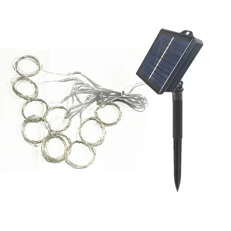 Lights Decoration Solar Curtain Lights Outdoo Fairy Lights String Lights LED Lights Christmas Wedding Party Decor 2025 New Year