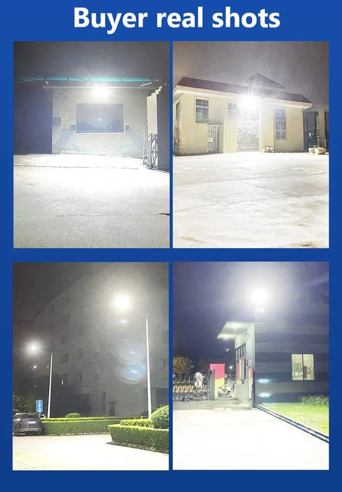 Powerful Solar Light Outdoor Solar Street Light 804LED 6500K IP65 Waterproof Street Light For Garage Garden Terrace
