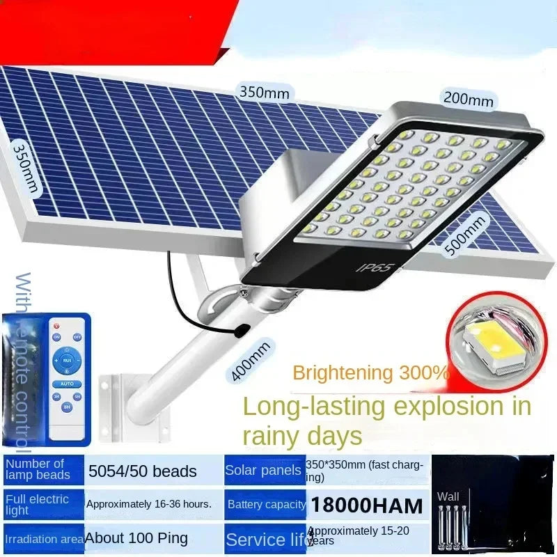 2000w Split Solar street Light Outdoor Aluminum Solar Street light Garden sunlight House Remote Control Waterproof Wall Lamp