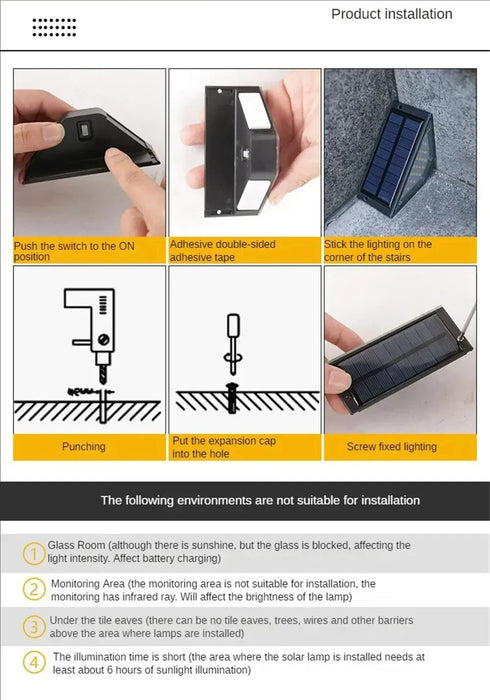 Solar Pathway Light Waterproof Upgraded Walkway Landscape Outdoor Auto On/Off Deck Lights for Yard Lawn Patio Garden Decoration