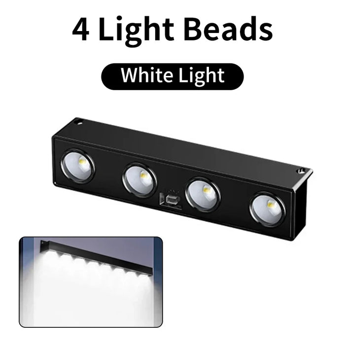 Solar Sign Lights Outdoor Bright 4/6/8 LED Dusk to Dawn Solar Powered for Mailbox Address House Number Real Estate Sign Posts
