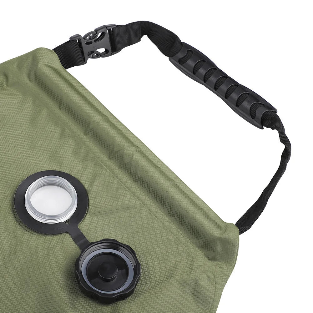 Camp Supplies Solar Heat Concentration 20L Outdoor Camping Bath Bag Portable Nature Hike Equipment Gadgets Novelty Hiking