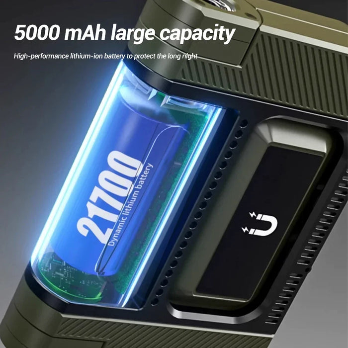 Solar LED Camping Light 5000mAh Portable USB Rechargeable Tent Lamp 5 Mode Torch Emergency Outdoor Waterproof  Hanging Lantern