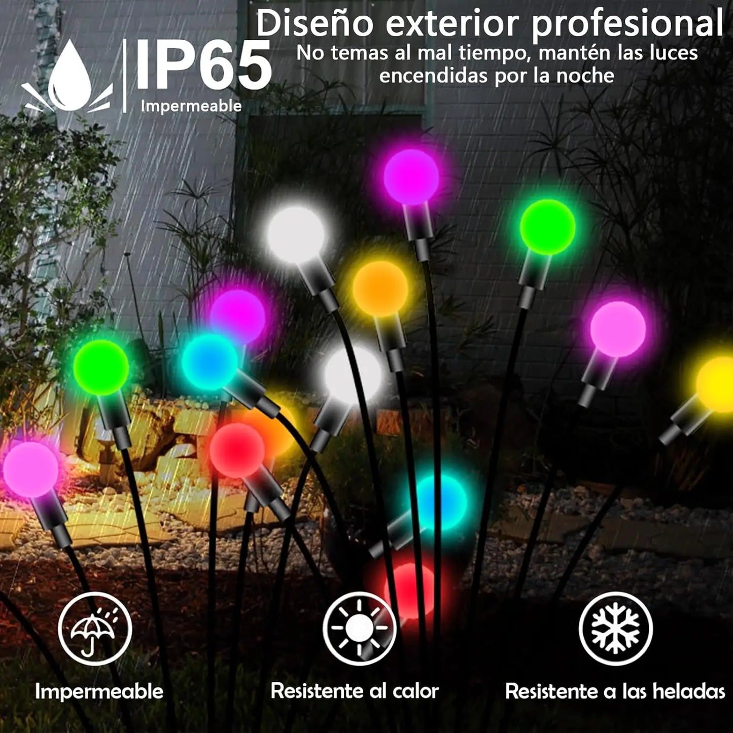 solar garden lights 10 LED solar firefly lights swaying with the wind outdoor waterproof LED lights courtyard landscape