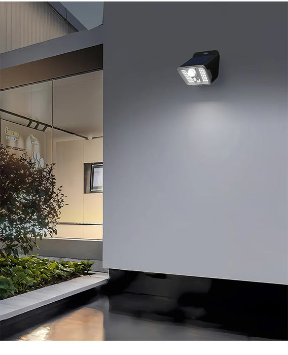 Solar Lights Outdoor Garden 68 LED Super Bright Solar Security Wall Lights Small Fence Light Motion Sensor Waterproof Door Yard