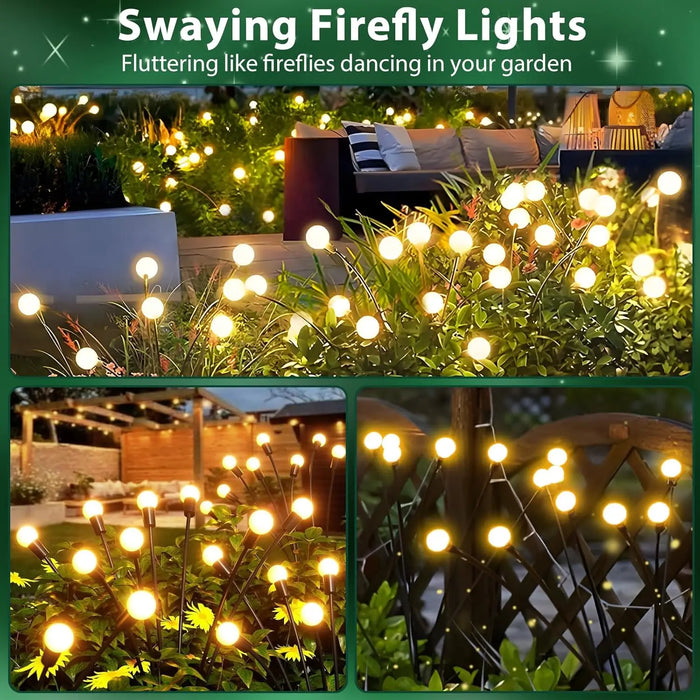 Solar Lights Outdoor Waterproo Solar Garden Lights  Patio Lights Garden Decor Patio Decor Firefly Lights Solar Outdoor