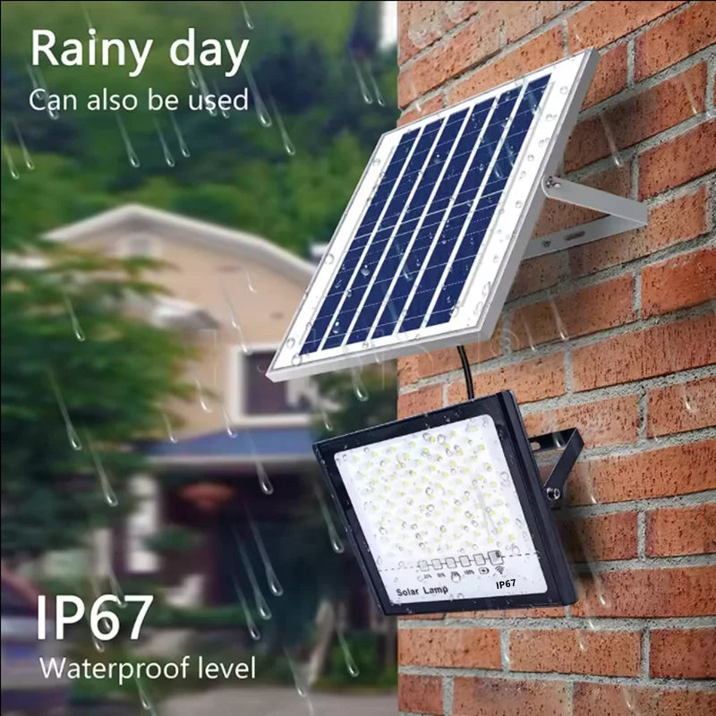 Super bright solar light LED solar floodlight 100w 200w 300w 400w IP67 high waterproof outdoor floodlight LED courtyard light