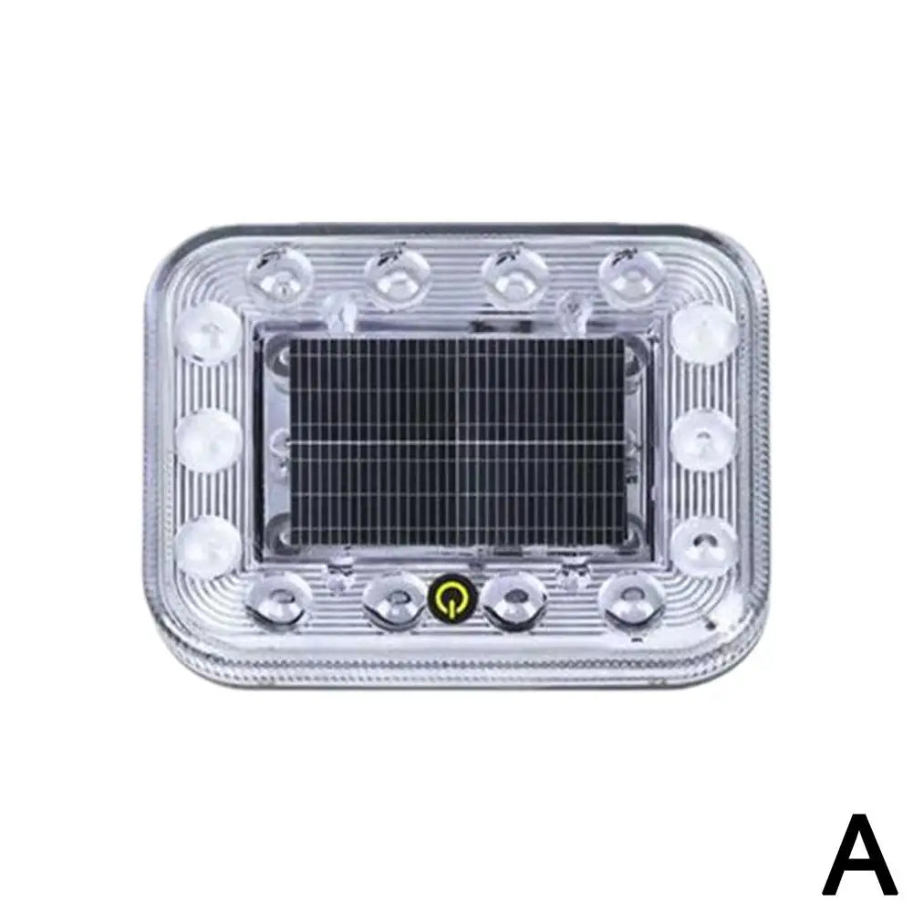 Car Solar Warning Light Multi Mode Touch Control Sensitive Flashing Lights Magnetic Light Sensing Car Accessories For Trucks SUV