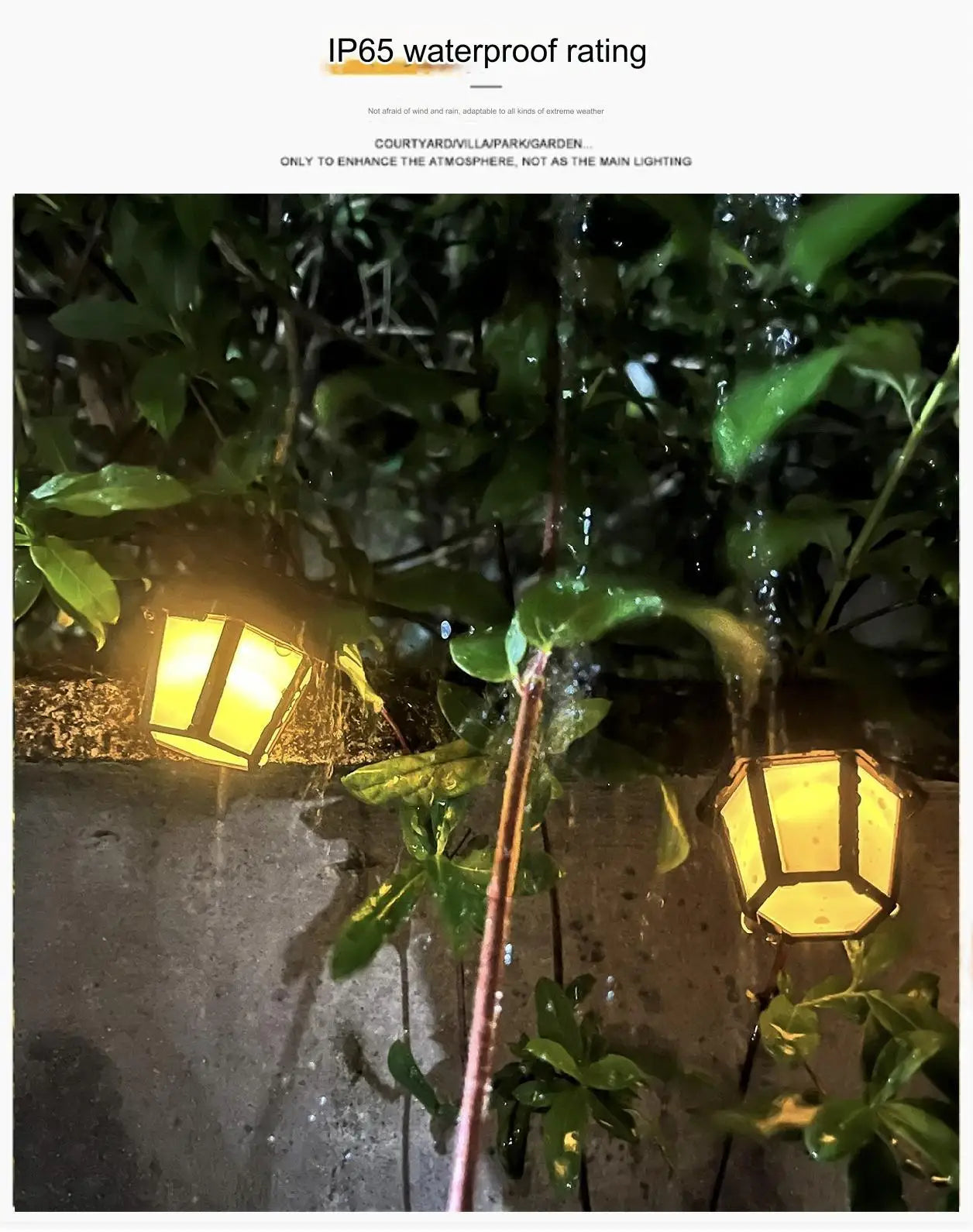 Outdoor Solar String Lights 5m 20 Lanterns Waterproof Decor Patio Lamp Christmas Backyard Deck Fence Courtyard Sun Fairy Light
