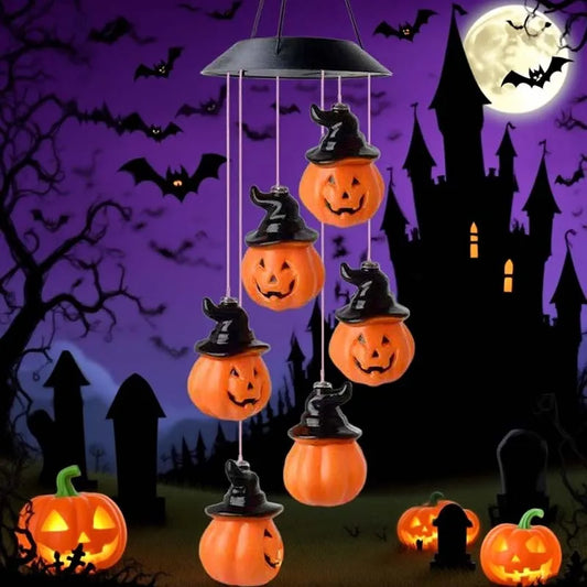 Solar Halloween String Lights Skull Ghost Pumpkin Heads Horror Outdoor Decor for Garden Yard Patio Haunted House Display