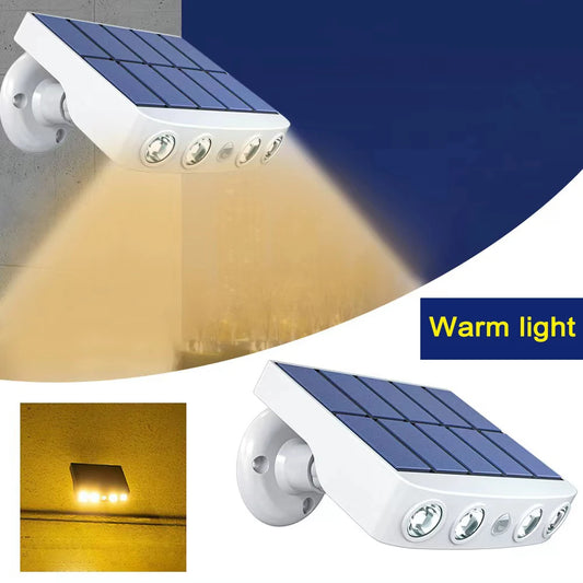 Outdoor Solar Lights Household Courtyard Lawn Garden Wall Light Lighting Human Body Induction Sensor Monitoring Street Lamp