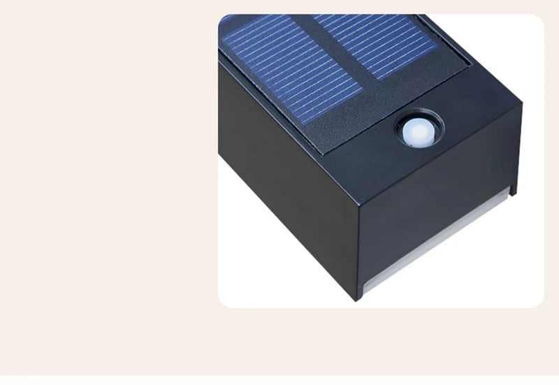 Solar Wall Light Outdoor Lighting Waterproof Fixture Doorway Courtyard Garden Balcony Home Decoration LED Solar Wall Lamp
