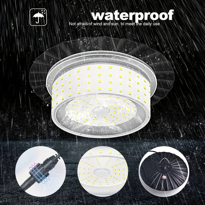 Solar Shed Lamp Solar Pendant Light Indoor/Outdoor Motion Sensor Lamp for Garden Chicken Coop Barn Patio Gazebo Garage Lighting