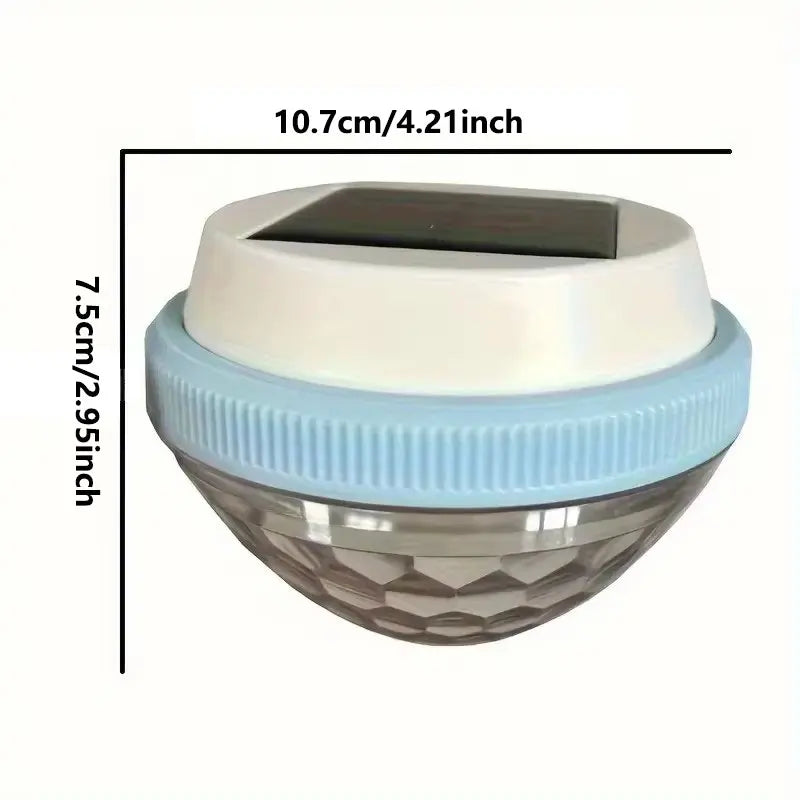 Solar floating pool light, LED automatic lighting at night, automatic charging and turning off lights during the day, colorful d