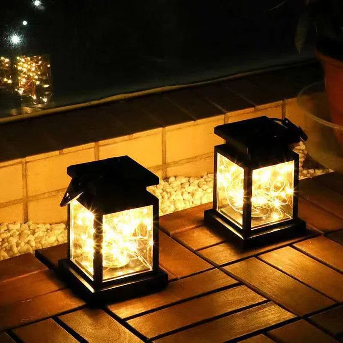 Solar Lantern Outdoor Garden Hanging Lanterns Waterproof LED Mission Lights For Table Party Decorative Patio Yard Lawn