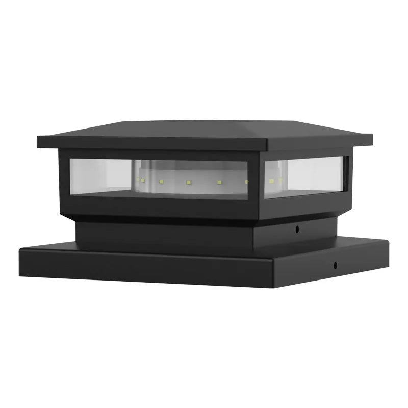 Solar Light Outdoor Waterproof Solar Post Light Villa Column Lamp Fence Gate Pillar Head LED Lamp For House Gate Patio Garden