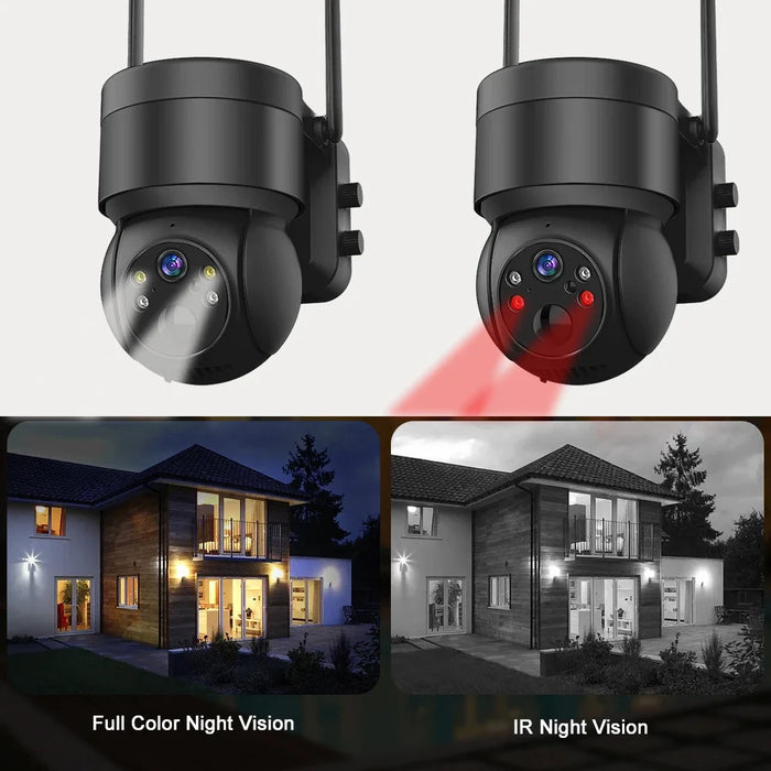 Solar WIFI Camera Outdoor 4MP Video Surveillance Wireless IP Camera With 7800mAh Recharge Battery PIR Human Detecte Security Cam