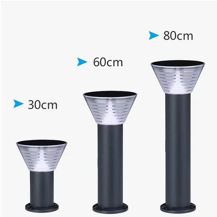Outdoor Solar Bollard Light Villa Landscape Pillar Post Solar Gate Light Garden Solar Lamp