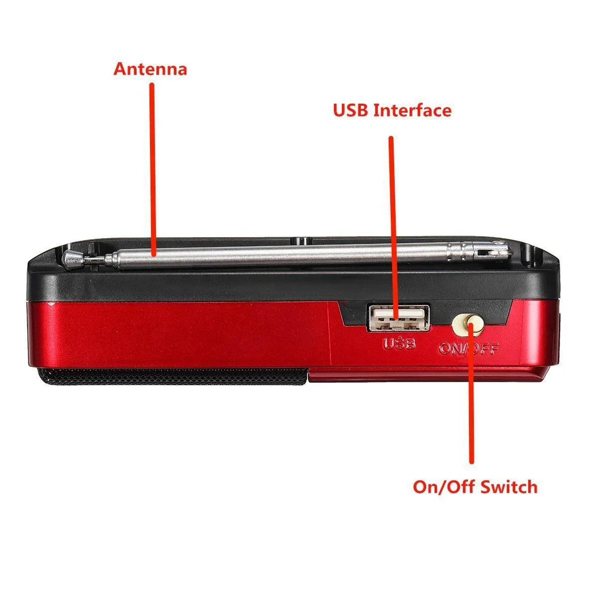 Portable Solar Powered Emergency Radio Hand Crank FM AM NOAA Weather Radio with LED Flashlight and Power Bank for Outdoor Use