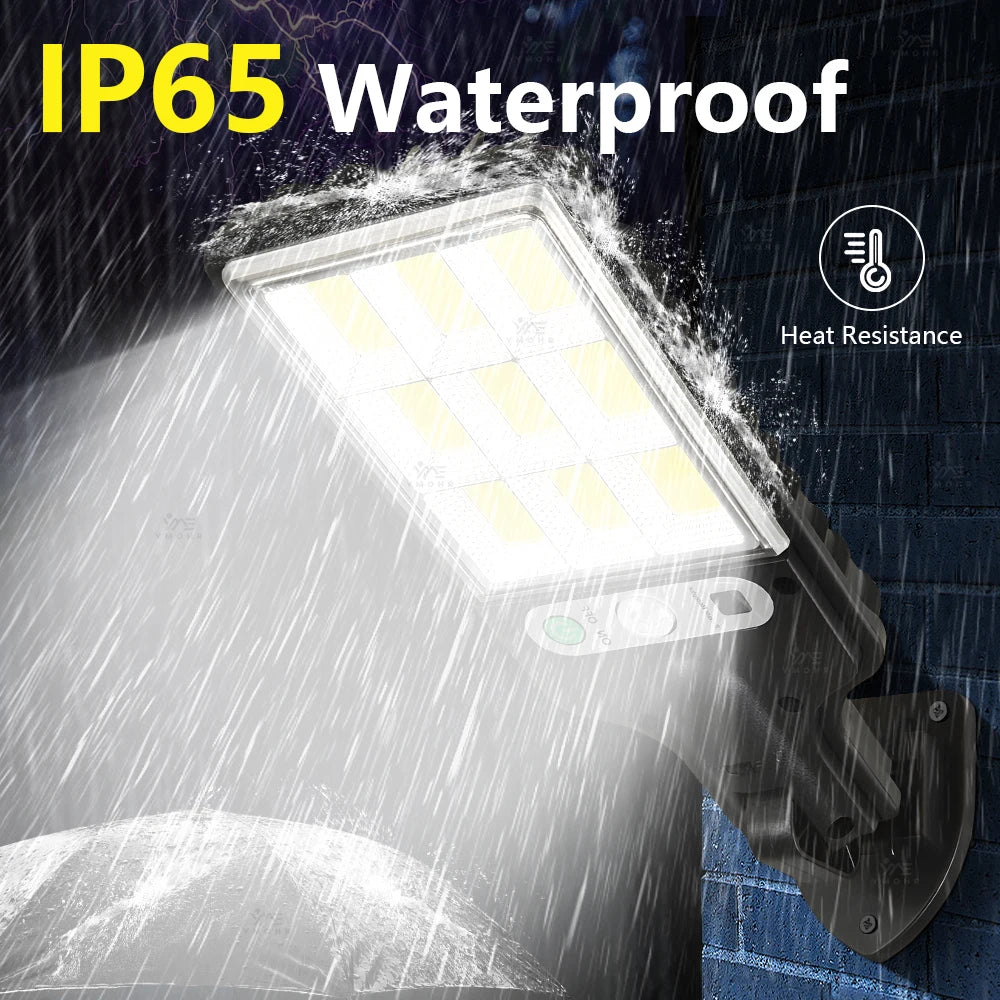 Big Led High Power Solar Street Lamp for Outdoor Garden Lighting Solar Sensor Lamp Outdoor Led Spotlights Decoration Wall Lights