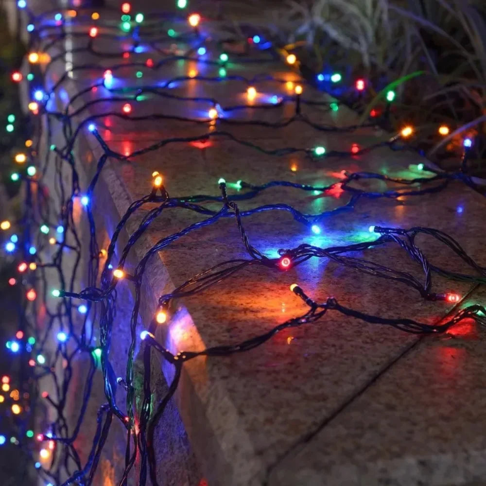Solar String Fairy Light 8 Lighting Modes 5M 7M Waterproof Outdoor LED Garland Street Lamp Holiday Christmas Garden Decoration