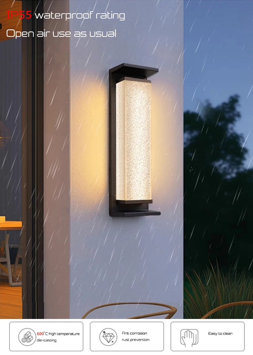 Solar Wall Light Outdoor Dusk to Dawn Porch Lighting Fixture Waterproof Solar Lanterns Anti-Rust Lanterns for Front Patio Garage