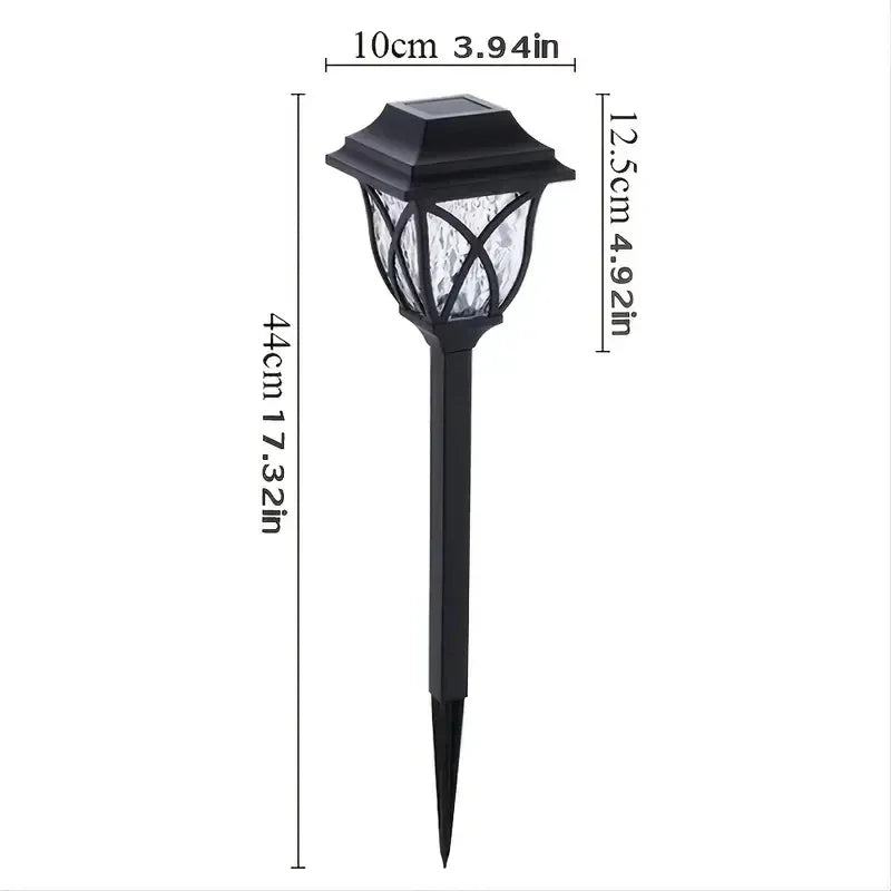 1-10Pack Solar Yard Lights Bright Lawn Lights Outdoor Waterproof Led Solar Pathway Lights Landscape Path Lights