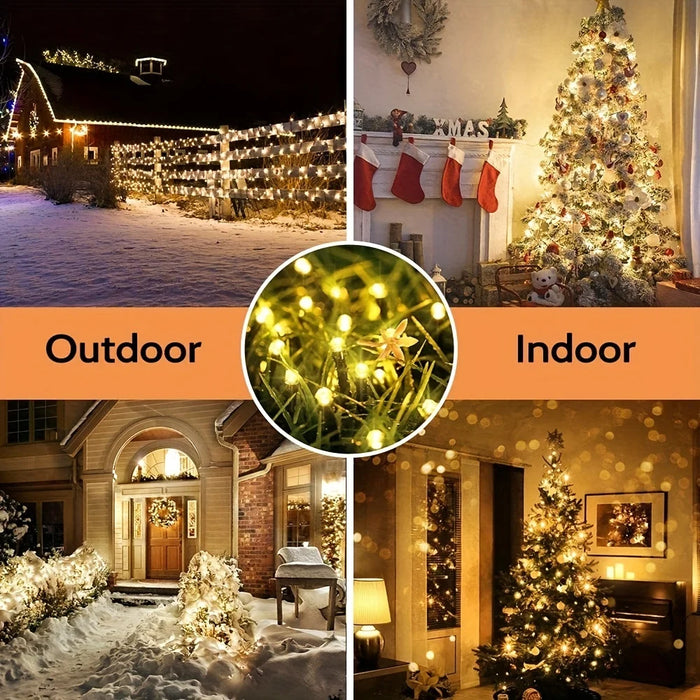 LED Solar String Light 7m 50 Lights 8 patterns Waterproof Fairy Garland String Lights Christmas Party Halloween Decorations