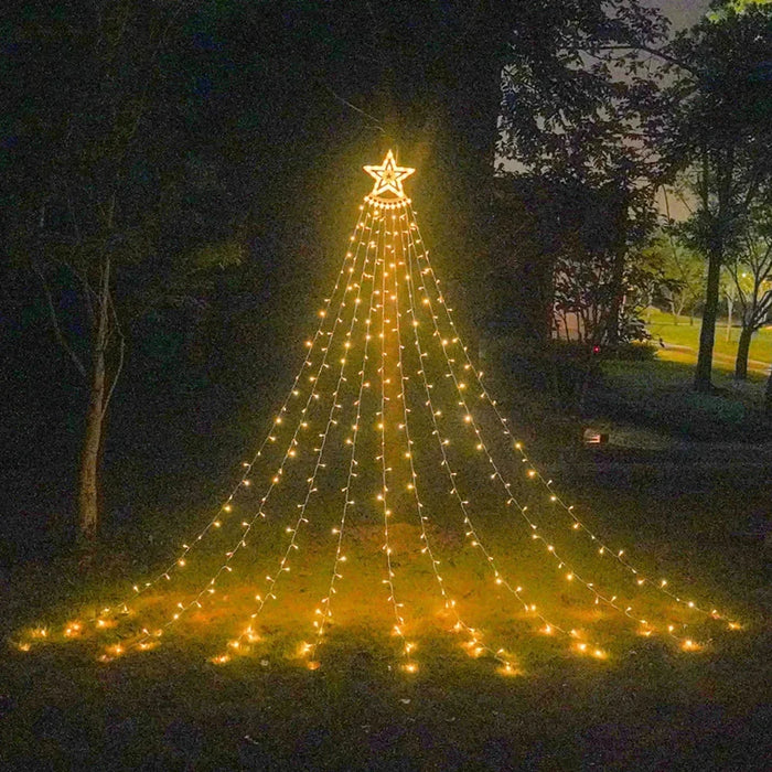 Christmas Decorations 2025 Waterproof Solar Lights LED 8 Modes Tree Light Gift Patio Lights Garden Decor Wedding Yard Porch