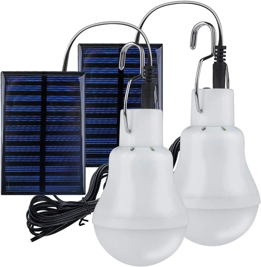 Solar Bulb Solar Camping Tent Lights Outdoor Waterproof Indoor Solar Panel Lamp House Usb Charged Hanging Emergency Sunlights