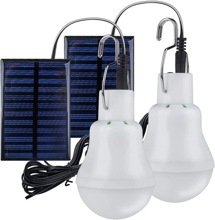 Solar Bulb Solar Camping Tent Lights Outdoor Waterproof Indoor Solar Panel Lamp House Usb Charged Hanging Emergency Sunlights