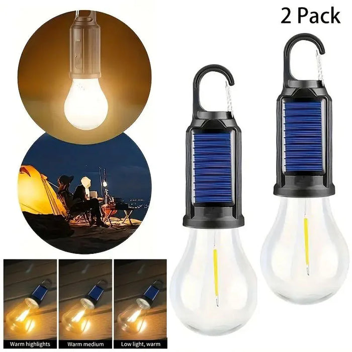 1/2/3 Solar Camping Lights with LED USB Charging Portable Lanterns Suitable for Hiking Fishing and Festivals