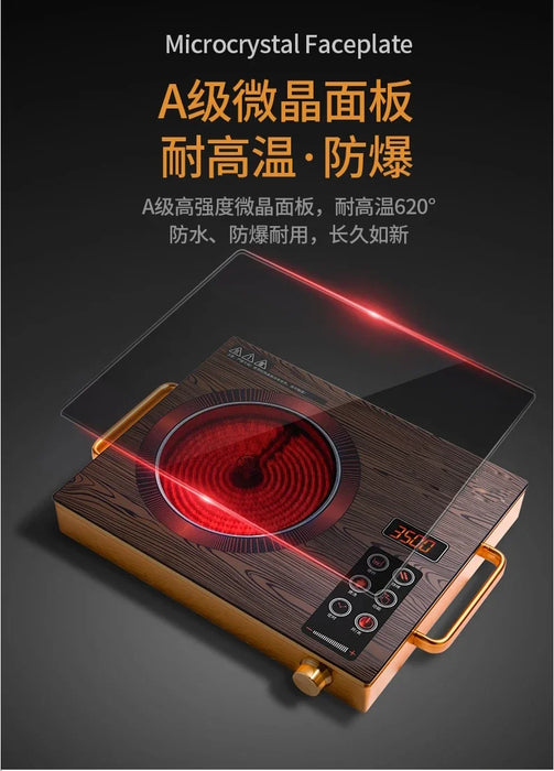 Solar Powered Stove Cooker 12v Dc 600W Battery Powered Cooker Ceramic Cooktops