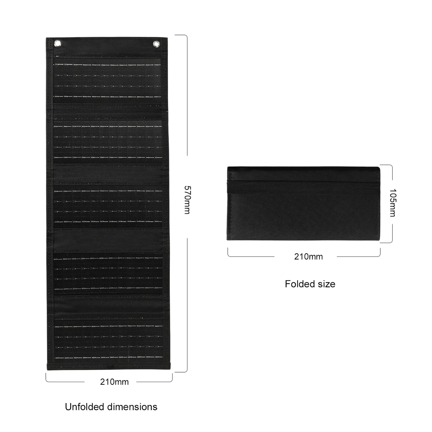 35W Portable Foldable Solar Panel Charger with USB Port - Compact & Lightweight Design for Outdoor Travel & Camping