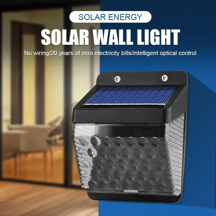 Solar Lamp 270° LED Wall Lights Waterproof Solar Wall Lamp Outdoor Garden Balcony Stairs Hallway Security Motion Sensor Lights