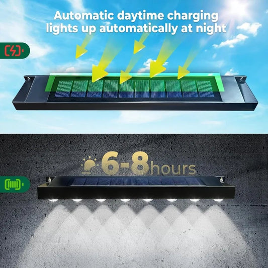 1/2/4Pack Solar Sign Posts Lights Outdoor Waterproof Solar LED Wall Lights for Garden Decor Outdoor Signs Posts House Number
