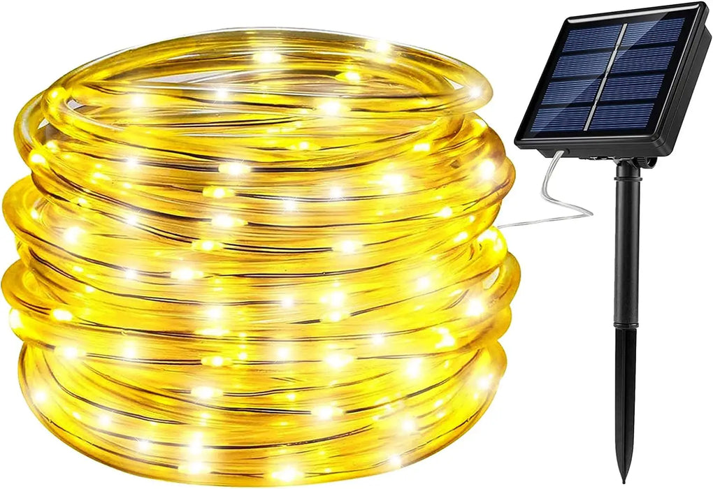 Led Solar String Light Outdoor Tube Rope Lights Waterproof Tube Lights for Outdoor Home Garden Parties Decor Led Lights Outdoor