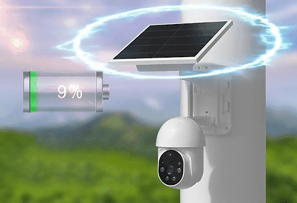 Solar light intelligent body sensor lighting lamp simulation surveillance camera solar garden light rainproof waterproof