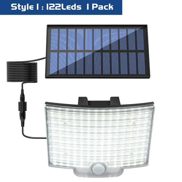 Solar Flood Light Outdoor With 3 Mode Adjustable Auto On/Off Waterproof Solar Light Wall Lamp for Porch Patio Garden Garage Yard