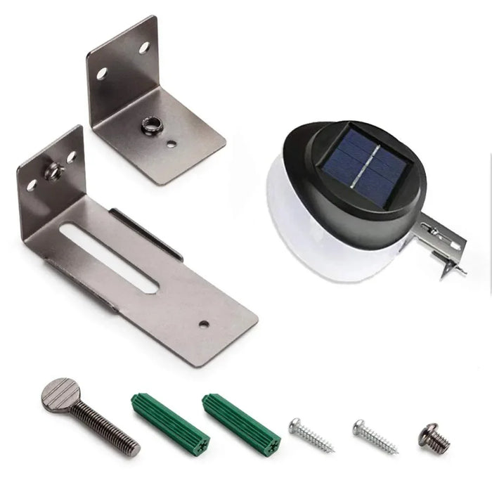 High Brightness Solar Fence Lights Upgraded with 9 LED Outdoor Waterproof Intelligent Solar Garden Gutter Lights